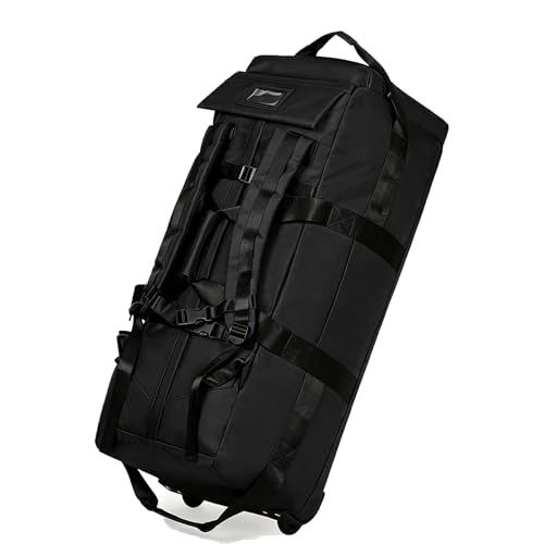 3 in 1 Sac de Voyage à roulettes 75L, 80x30x33cm Sac à Dos Voyage avec Organisateur de Voyage Imperméable, Compartiment Chaussures, Oxford Robuste...