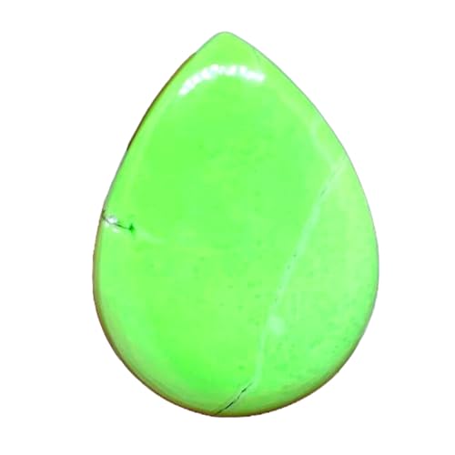 Chrysoprase citron pierre précieuse en vrac cabochon poire 41x30x6mm bricolage