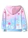 Sedbud Kids Girls Fashion Hoodie Graphic Zip-Up Jacket Casual Sweatshirt Party Birthday Gift Pink