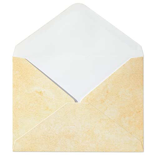 60-Pack Blank Cards And Envelopes 5X7, Aged Notecards For Party Invitations, Printable Vintage A7 Stationery For Announcements, Scrapbooking, Blank Inside, Antique Designs #TOP7