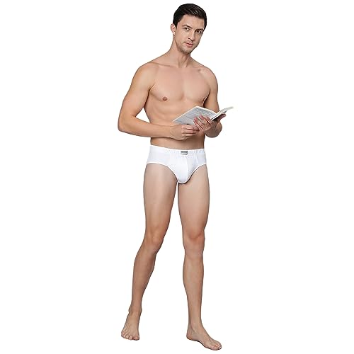 Image of Van Heusen Men 100% Cotton Brief - Pack of 3 - Anti Bacterial, Colour Fresh, Moisture Wicking