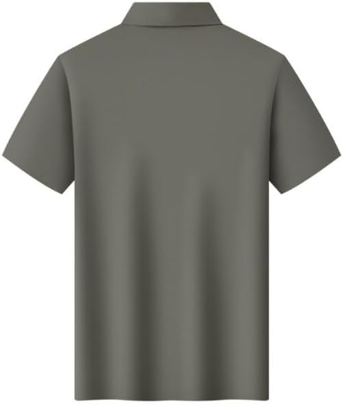 JSEIAJB Cooling Outdoor Men's Button Down Zipper Breathable Quick Drying Short Sleeved Shirt