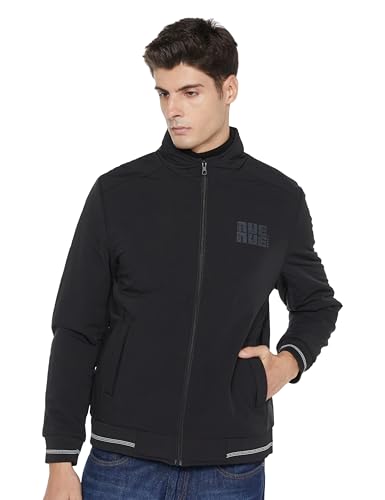Image of Qube By Fort Collins Men's Polyester Standard Length Regular Fit Lightweight Winter Jacket - Stylish & Comfortable for Casual and Outdoor Wear