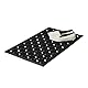 Relaxdays Fußabtreter Gummi HBT: 0,5 x 75 x 45 cm Gummimatte als Fußmatte oder Türvorleger rutschfest und zuschneidbar als Schmutzfangmatte wetterfest Outdoor Türmatte und Eingangsmatte, schwarz