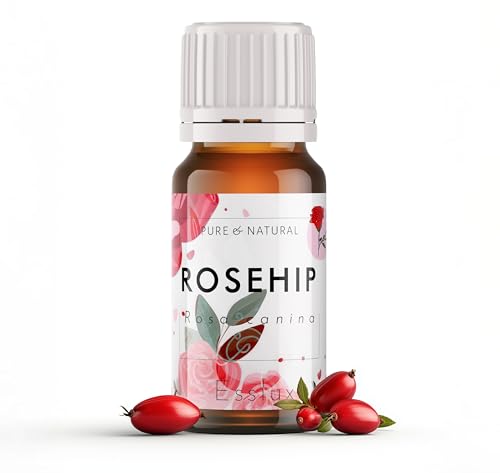Image of Esslux USDA Organic Rosehip Oil for Face - 100% Pure & Vegan Rosehip Seed Oil Organic Cold Pressed Unrefined - Therapeutic Grade Rose Hip Oil Face Oil for Skin, Hair & Body 15ml