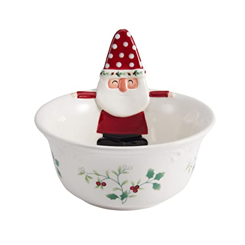 Pfaltzgraff 5286501 Winterberry Gnome Serve Bowl With Salt And Pepper Set thumb #4