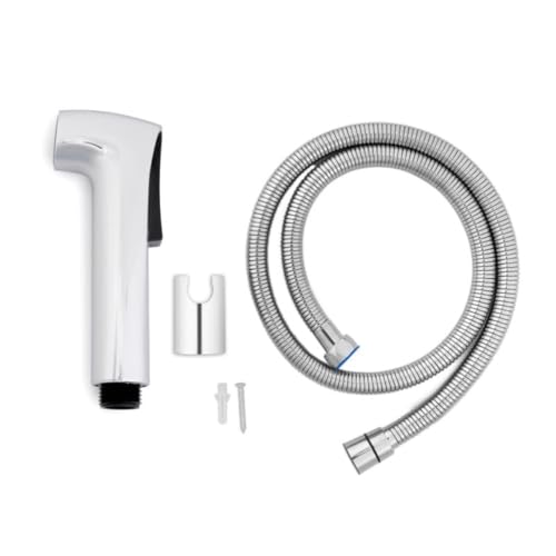 Image of Premium Health Faucet with 1.5 Meter Flexible Hose & Wall Bracket | Sleek & Stylish Handheld Bidet Sprayer | 50% Water Saving, High Pressure, Durable ABS Chrome Finish