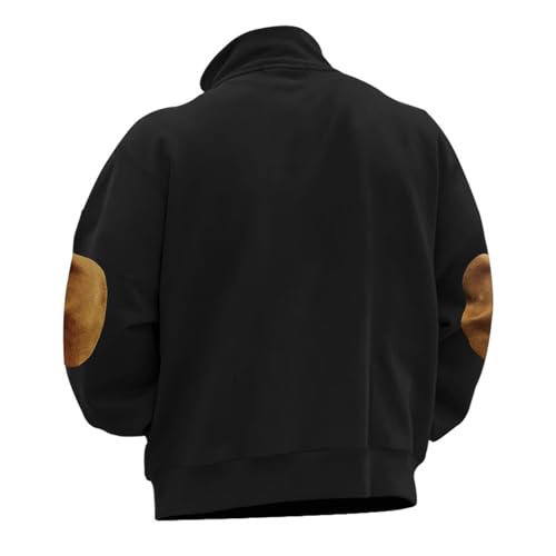 Mens Fashion Hoodies Oversized 1/4 Zip Up Sweatshirt Cowboy Western Aztec Lapel Pullover Casual Long Sleeve Sweater3