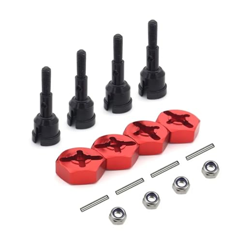 RC�A�N�Z�T���[ Compatible With WLtoys A959 A969 A979 A959B A969-B 1/18 1/10 RC�J�[�p�[�c 12mm�Z�p�_�C�r���O�n�u�ƃz�C�[���ϊ��Ԏ��z�C�[���L�b�g