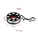 15M/30M/50M Scuba Diving Finger Spool Reel with 90mm Double Hook Snap, Compact Folding Design for Underwater Safety and Line Management, Nylon and Steel Construction(15m)