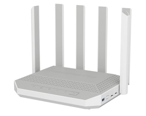 Keenetic Hero 5G - AX3000 Mesh-Wi-Fi-6-5G-Modem-Router mit 2 SIM-Steckplätzen, einem 1×2.5G- und 4×1G-Smart Switch und multifunktionalen USB 3.0- und 2.0-Ports