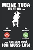  Tuba Tagesplaner: Meine Tuba ruft an Tubist Orchester Tubaspieler / Kalender 2022 / Wochenplaner Tagesplaner Planer / Planungsbuch To-Do-Liste / 6x9 Zoll / 100 ausfüllbare Seiten