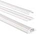 Price comparison product image Hama 73 020617 Cable Duct Semicircular, Small Profile - 30 mm wide x 9 mm deep, 1 Metre, WHITE