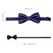 Kinder Krawatte und Fliege Set Fliege und verstellbare Vorbindung für Jungen, perfekt für Abschlussfeiern (Navy blau)