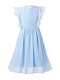 Mädchen Sommer Chiffonkleid Hochzeit Party Kleid für 104 116 128 140 152 164.