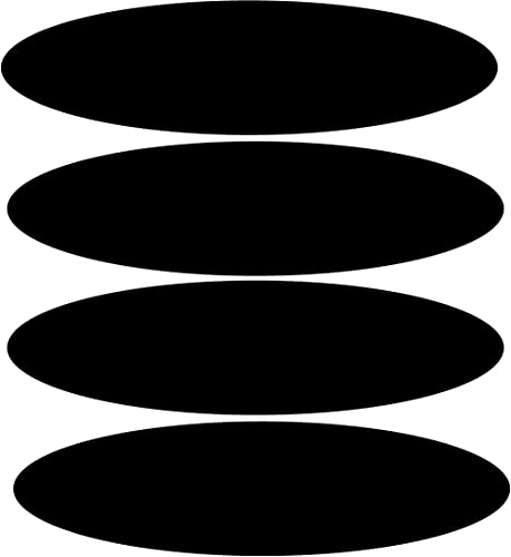 IBEX STICKER - Bande Rétro-réfléchissante Casque Moto 4 Bandes 3M Technology Autocollant Sticker | Ovale ou Rectangle Arrondie | Taille 8,5 cm x 2,3 cm...