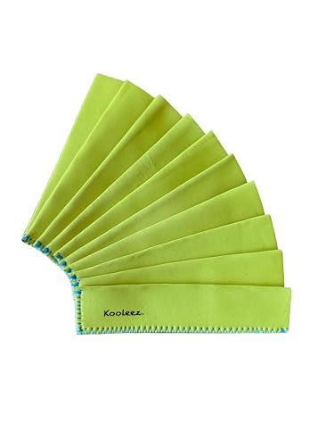 Koverz Kooleez Ice Pop Sleeves, Insulated Neoprene Sleeve for Freezer Pop/Ice Pop, Popsicle Holders for Kids, Washable and Reusable, 10-Pack Yellow