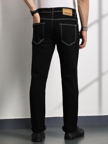 Image of Thomas Scott Men's | Solid | Brathable Fabric | Denim | Mid Rise | Casual Jeans for Men