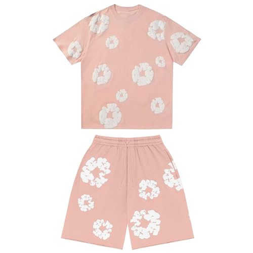 Vêtements de vacances pour enfants avec t-shirt et short floral coloré