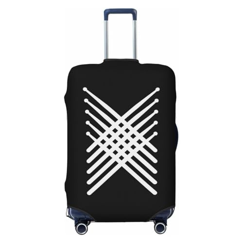 GOYKPMZXR Fading Percussion Luggage Cover 26-28 Inch Black L