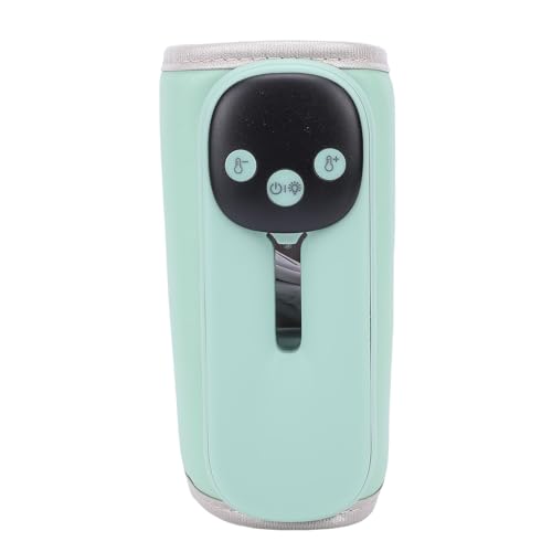TIKATARER Calentador de Biberones Portátil de Calentamiento Rápido de 15 Minutos, Calentador de 11 Configuraciones de Temperatura, con Función de Memoria de Luz Nocturna con Pantalla LED, Ideal para