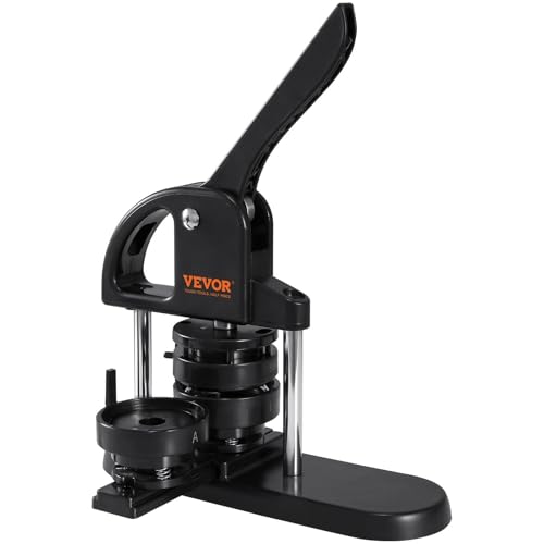 Button Maker, 1/1.25/2.28 inch(25/32/58mm) 3-IN-1 Pin Maker, with 300pcs Button Parts, Button Maker Machine with Panda Magic Book, Ergonomic Arc Handle Punch Press Kit, For Children DIY Gifts