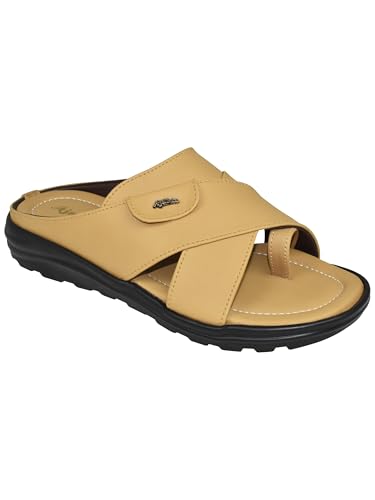 Image of AJANTA Men's Sandals for Men | Casual Walking Office Outdoor Sandals | Lightweight Comfortable Slip-On Footwear for Men | Anti-Skid Travel Daily Wear Open Toe Summer Sandals for Men