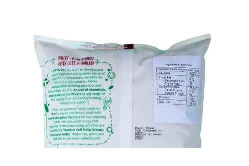 Image of S Siddhagiri's SATVYK THE HEALTH re STORE - Desi Bajra Flour - (5Kg) - Stoneground | Pearl Millet Flour | Gluten-Free Bajri Flour | Fiber-Rich - Protein-Rich Bajra Atta