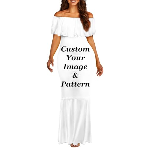 Image of Polynesian for Women S-7XL Off Shoulder Maxi Dress Hawaiian Summer Dresses