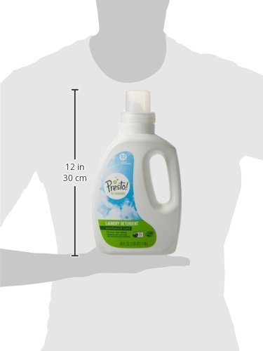 Amazon Brand - Presto! 96% Biobased Concentrated Liquid Laundry Detergent, Fragrance Free, 106 Loads (2-pack, 40oz/53 loads each) - Thumbnail 3