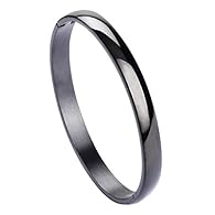 Materials: Minimally designed bangle are made of high-quality stainless steel, with exquisite electroplating technology that will not easily fade. Oval Bangle: Polished surface, seamless, the hidden clasp makes it look like a solid oval on your wrist...