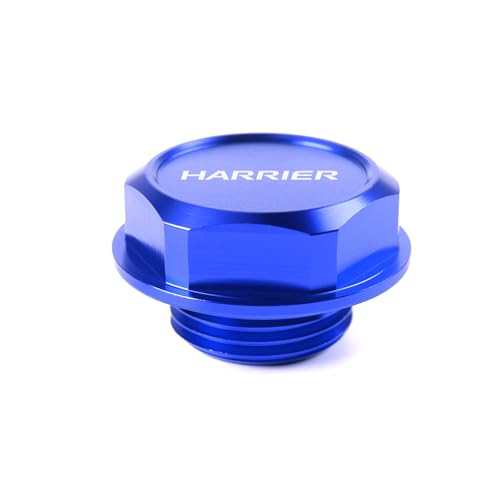 KOKATO トヨタ ハリアー 60系 80系 エンジンオイルフィラーキャップ アルミ合金製 1枚セット 純正交換設計 (ブルー)