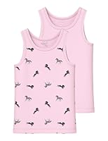 NAME IT Mädchen Ballerina Nmftank Top 2P Horse Noos, Numeric_104