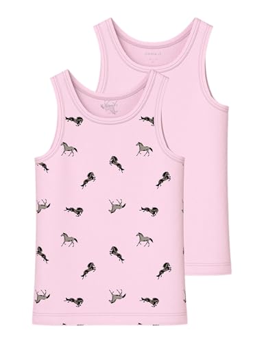 NAME IT Mädchen Ballerina Nmftank Top 2P Horse Noos, Numeric_104