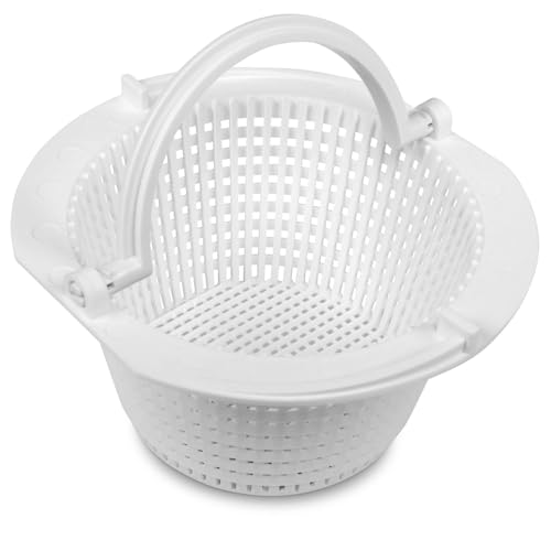 Skimmerkorb Mini Standard 15,5 cm - Stabiler Kunststoffkorb mit Henkel - Passend für Mini- & Breitmaulskimmer - Arretierbar - Innenmaß 12,4 cm - Höhe 7,5 cm