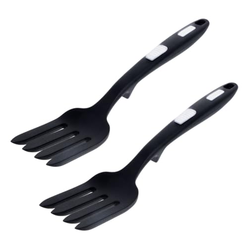 KICHOUSE Ergonomic Silicone Forks Set Spaghetti Fork Food Cooking Fork Kitchen Food Fork Wear-Resistant
