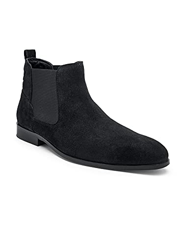 Image of Teakwood Suede Leather Mid Ankle Classic Boots Shoes for Men