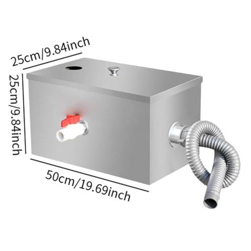 Séparateur déchets eau de cuisine intercepteur inox pour évier de restaurant - 2