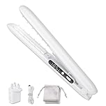 Cordless Hair Straightener, Rechargeable Flat Iron, Cordless Hair Curler with 3-Level Adjustable Temperature, Portable Travel Straighteners, Anti-Scald & Fast Heat Up, Use While Charging