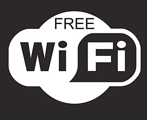 Adesivo Free WiFi per Bar, Club, uffici,vetrine