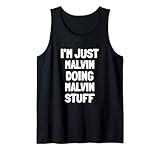 Personalisiertes Vornamen Malvin Shirt, lustiges Namensgeschenk für Männer, Jungen und Kinder.