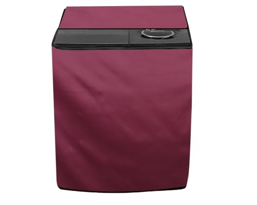 Image of Stylista Washing Machine Cover Compatible for GODREJ 7.2KG Semi-Automatic Top Loading WSEDGE CLS+ 7.2 TN3 M WNRD, Maroon