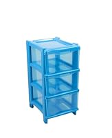 GIO'STYLE Essential Cassie Kommode für Kinder, 3 Schubladen, hellblau, Höhe 60 cm, hergestellt in Italien