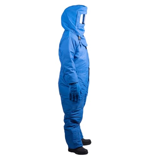 egowz Cryogenic Protective Coverall Clothing Hat for Low Temperature, LN2 Liquid Nitrogen Protective Coverall,Coverall XL/5.6-5.9ft