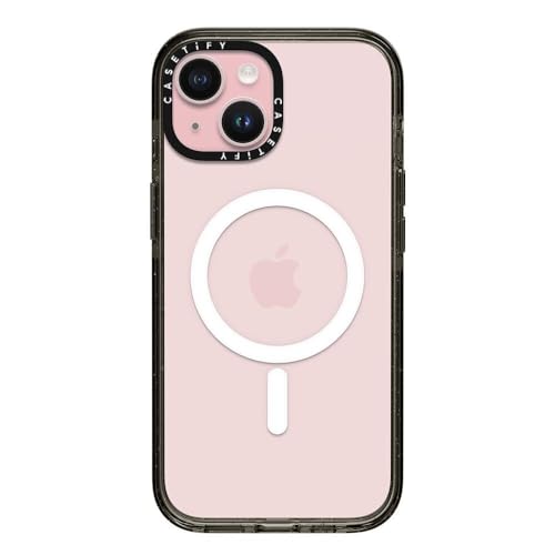 Image of CASETiFY for iPhone 15 Case - Impact Compatible with MagSafe Clear Black