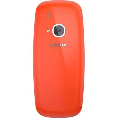 Nokia 363001 3310-Handy (6,09 cm (2,4 Zoll) Display, Dual SIM, MicroSD Speicherkartenleser, 1200 mAh Akku) rot