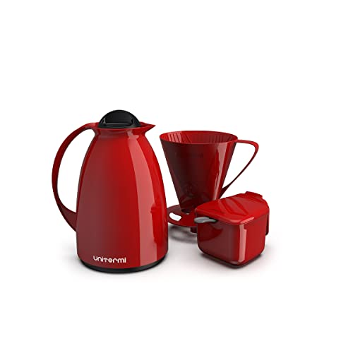 Kit Café Prático Unitermi 650ml Vermelho
