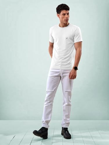 Image of Lux Nitro Cotton Round Neck T-Shirt for Men | Half Sleeve | Regular Fit | Comfortable Everyday Casual Wear