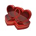 Wswqop 2X Heart Shaped Gift Box for Valentine's Day Flower Box Candy Packaging for Women, Red