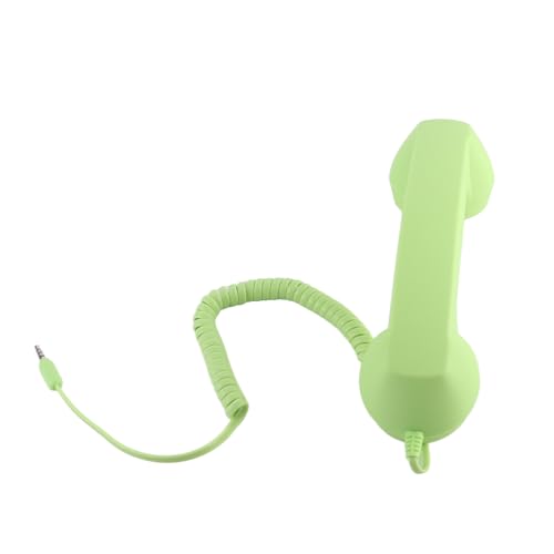 Vintage 3,5 Mm Telefonlur med USB-C-adapter - Grön Retrotelefon
